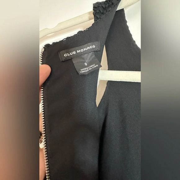 Club Monaco Black Cutout Dress Size 0 - Picture 8 of 11